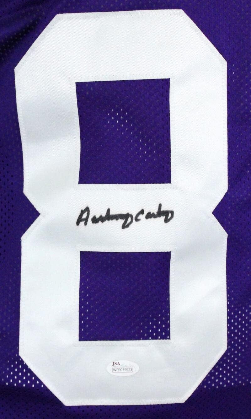 Anthony Carter Autographed Minnesota Vikings Custom Purple Jersey