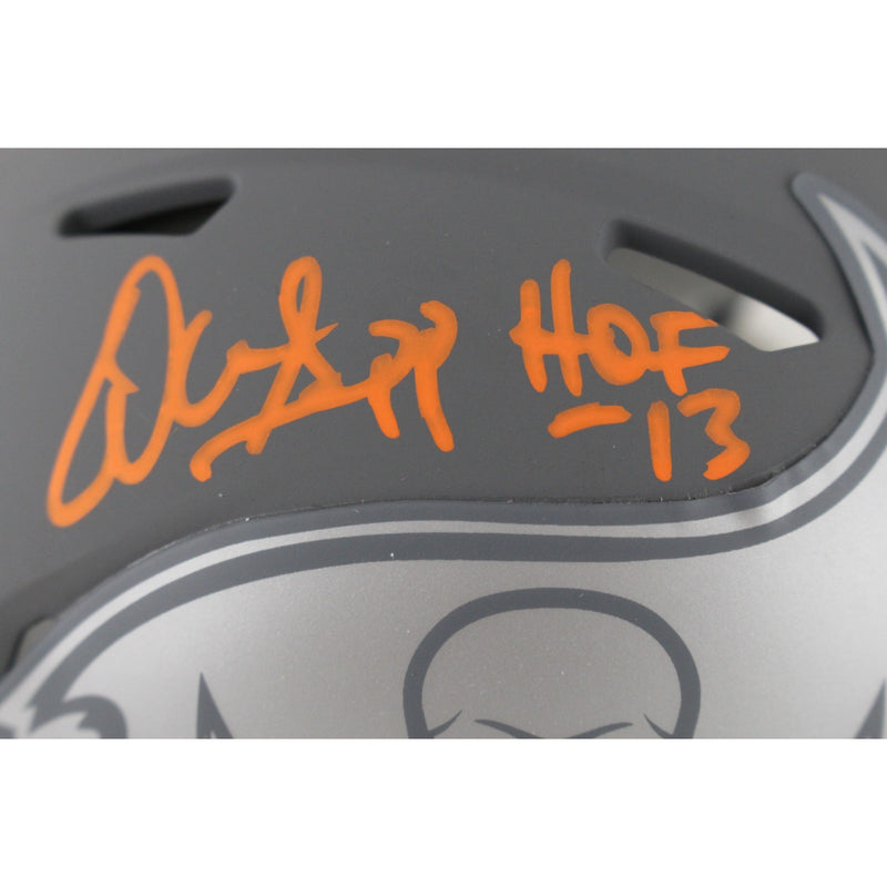 Warren Sapp Tampa Bay Buccaneers Signed Slate Mini Helmet