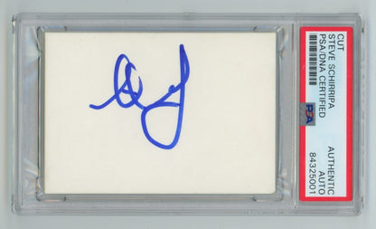 Steve Schirripa Signed 3x4 Autograph Cut PSA/DNA