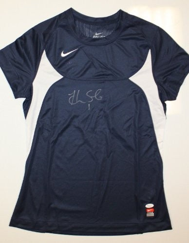Hope Solo Autographed Team USA Nike Blue Soccer Jersey