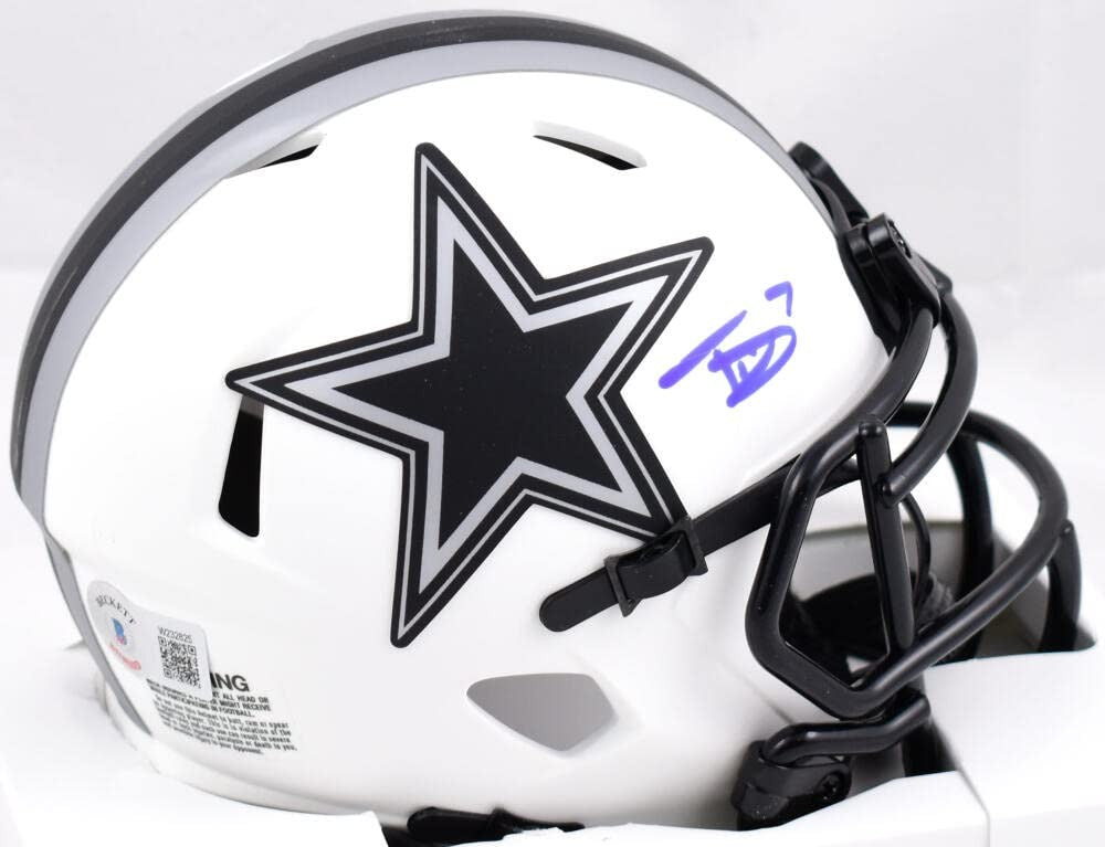 Trevon Diggs Signed Dallas Cowboys Lunar Speed Mini Helmet