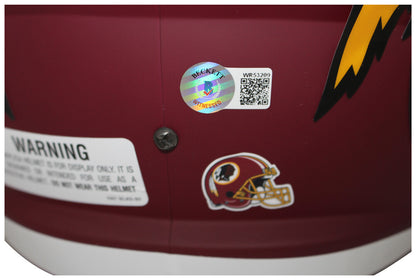 Sonny Jurgensen Signed Washington Redskins Full Size AMP Speed Helmet