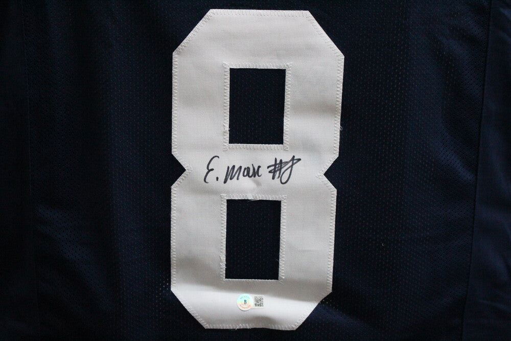 Elijah Moore Signed Ole Miss Style Custom Football Jersey Beckett