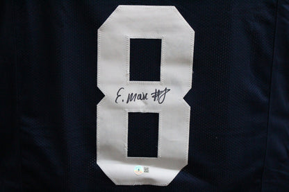 Elijah Moore Signed Ole Miss Style Custom Football Jersey Beckett