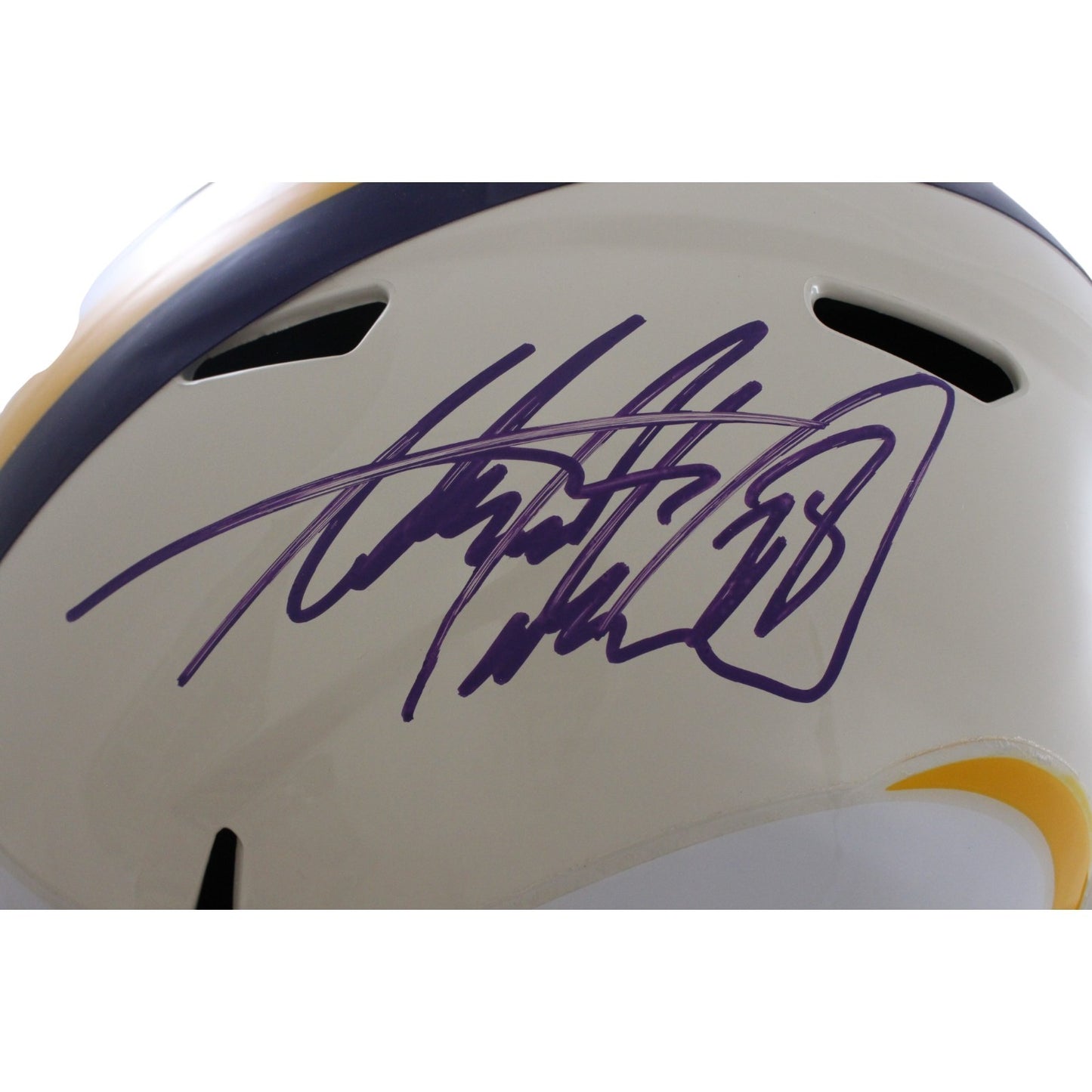 Adrian Peterson Signed Minnesota Vikings Full Size Retro Helmet