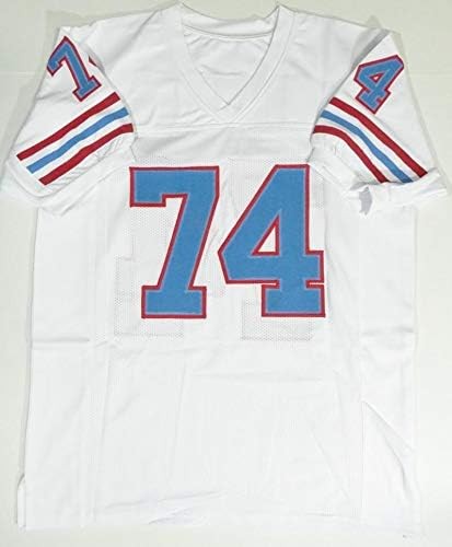 Bruce Matthews Signed White Custom Jersey (HOF)