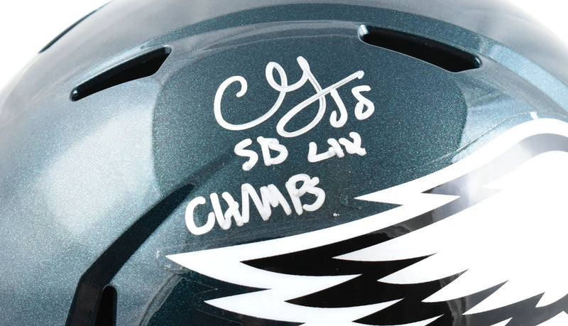 CJ Gardner-Johnson Signed Philadelphia Eagles Full Size Speed Helmet