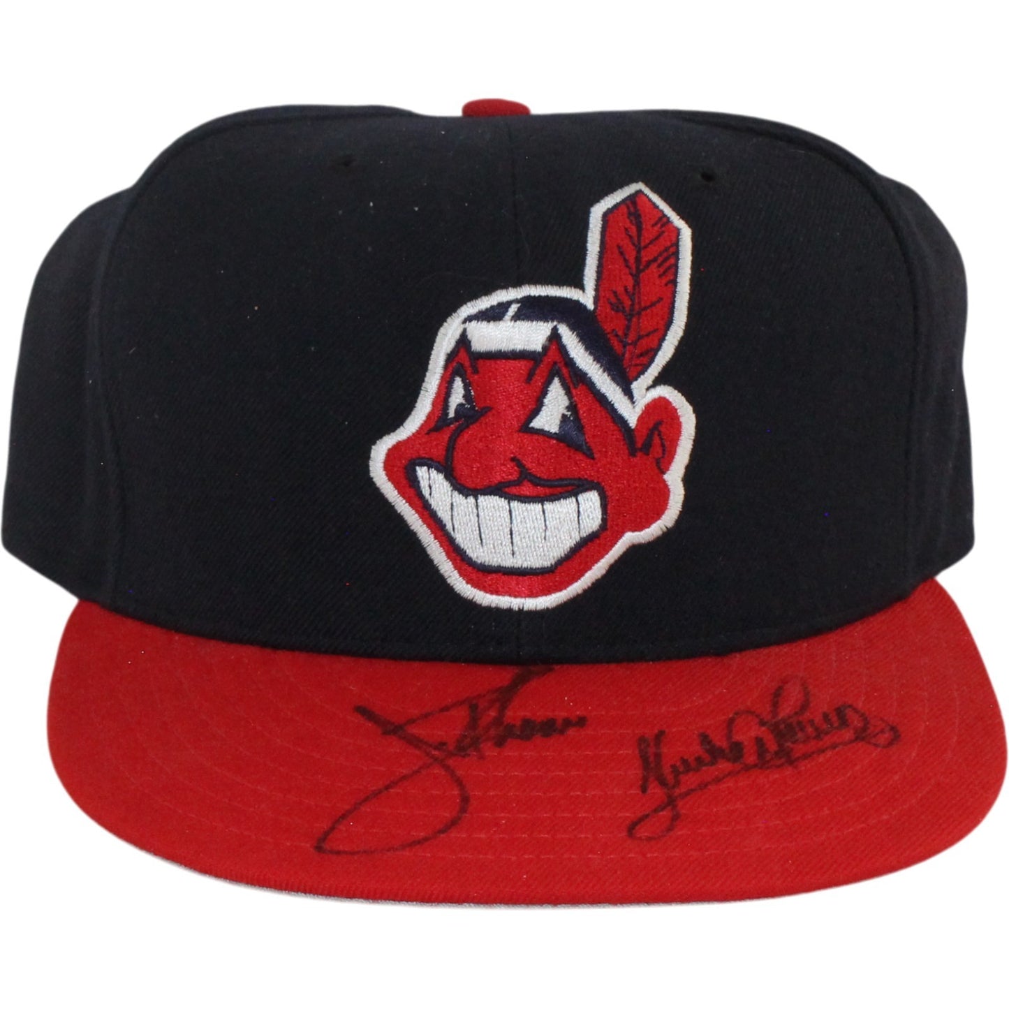 Jim Thome & Sandy Alomar Signed Cleveland Indians New Era 7 3/8 Hat