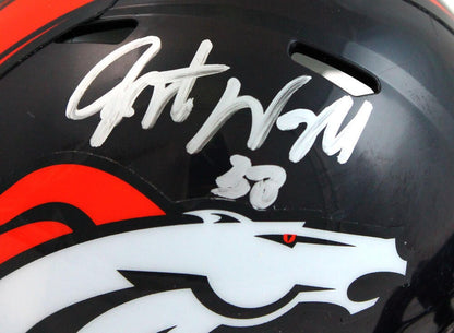 Javonte Williams Signed Denver Broncos Speed Mini Helmet