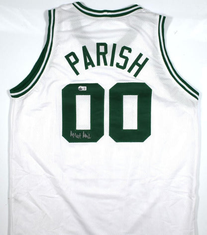 Robert Parish Autographed White Custom Basketball Jersey