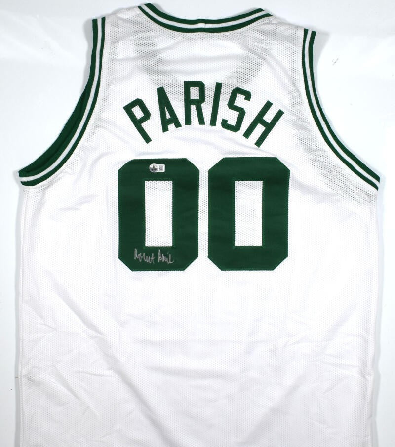 Robert Parish Autographed White Custom Basketball Jersey