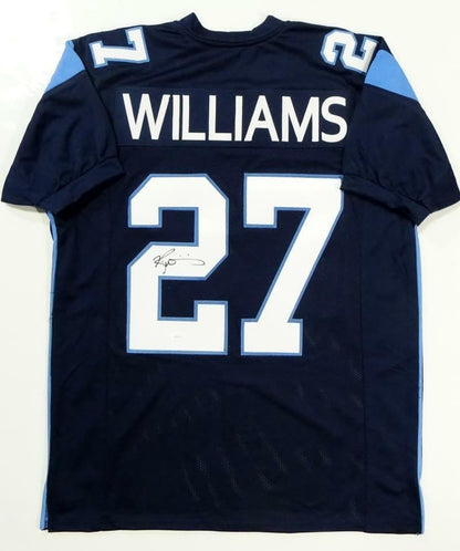 Ricky Williams Autographed Blue Custom Jersey