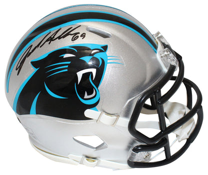 Jared Allen Signed Carolina Panthers Mini Helmet Beckett BAS