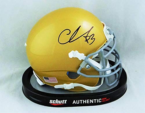 Chase Claypool Signed Notre Dame Fighting Irish Black Mini Helmet