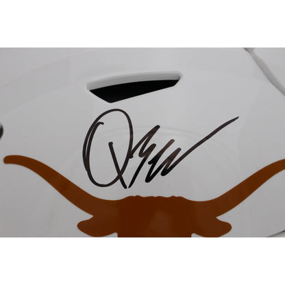 Quinn Ewers Autographed Texas Longhorns Full Size SpeedFlex Helmet