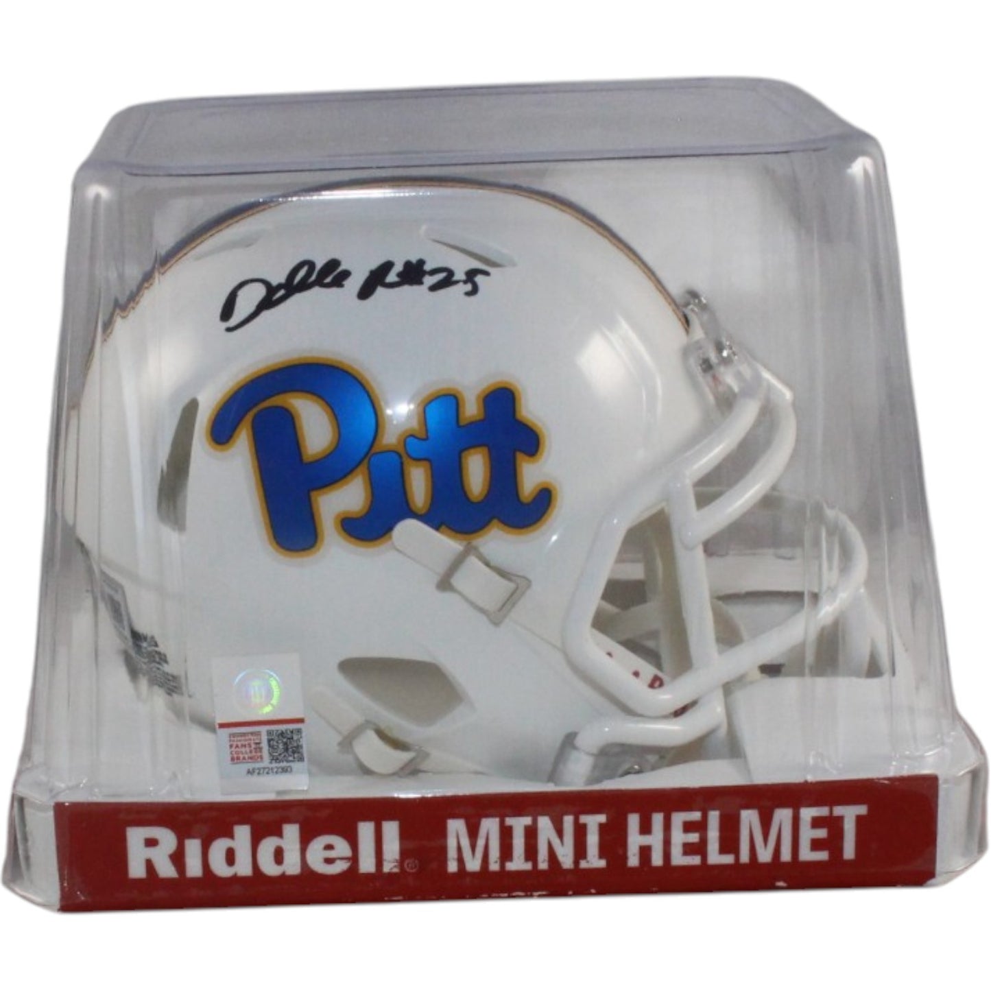 Darrelle Revis Signed Pittsburgh Panthers Mini Helmet