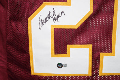 Earnest Byner Signed Washington Redskins Custom Jersey Beckett BAS