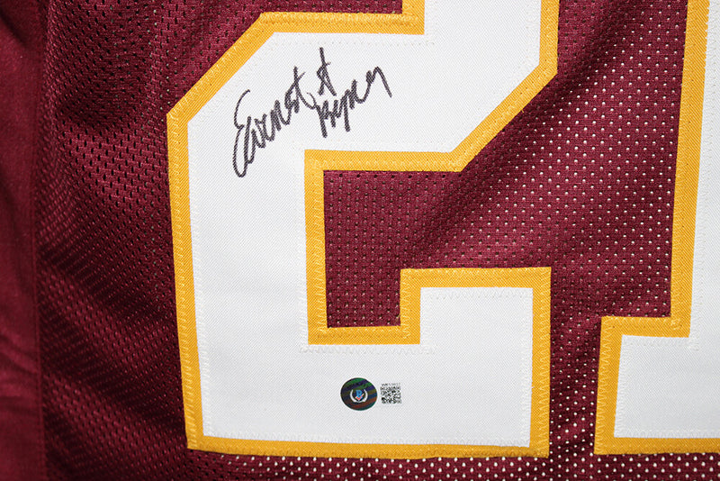 Earnest Byner Signed Washington Redskins Custom Jersey Beckett BAS