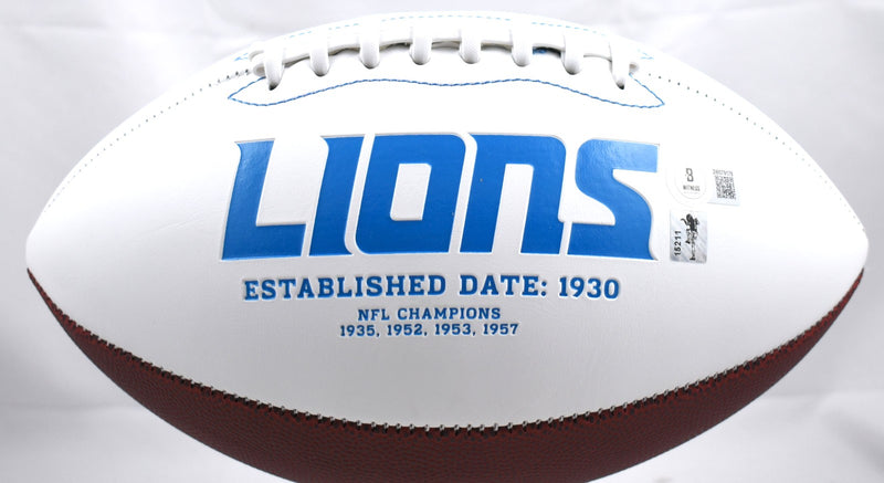 Jameson Williams Signed Detroit Lions Logo Football