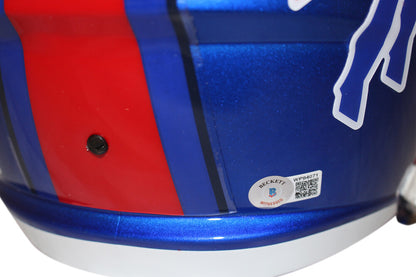 Cole Beasley Autographed Buffalo Bills Full Size Flash Speed Helmet