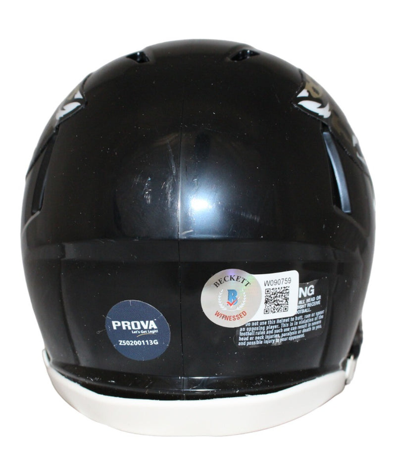 Fred Taylor Jacksonville Jaguars Signed Speed Mini Helmet Beckett