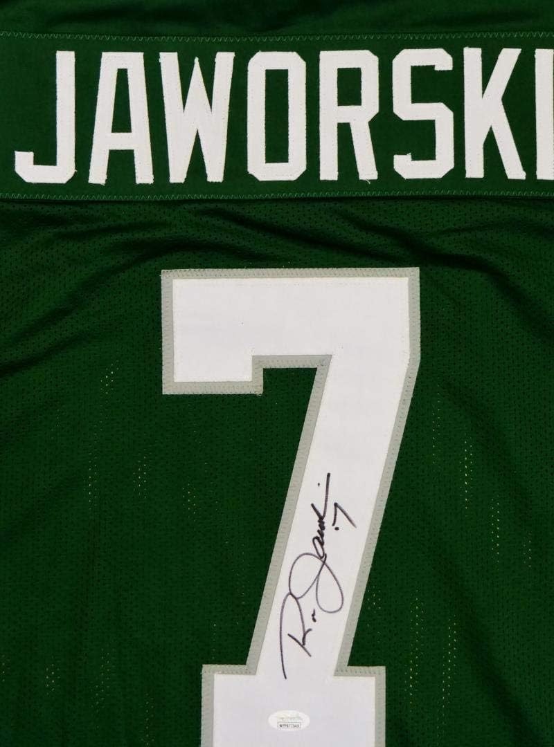 Ron Jaworski Signed Philadelphia Eagles Style Custom Green Jersey