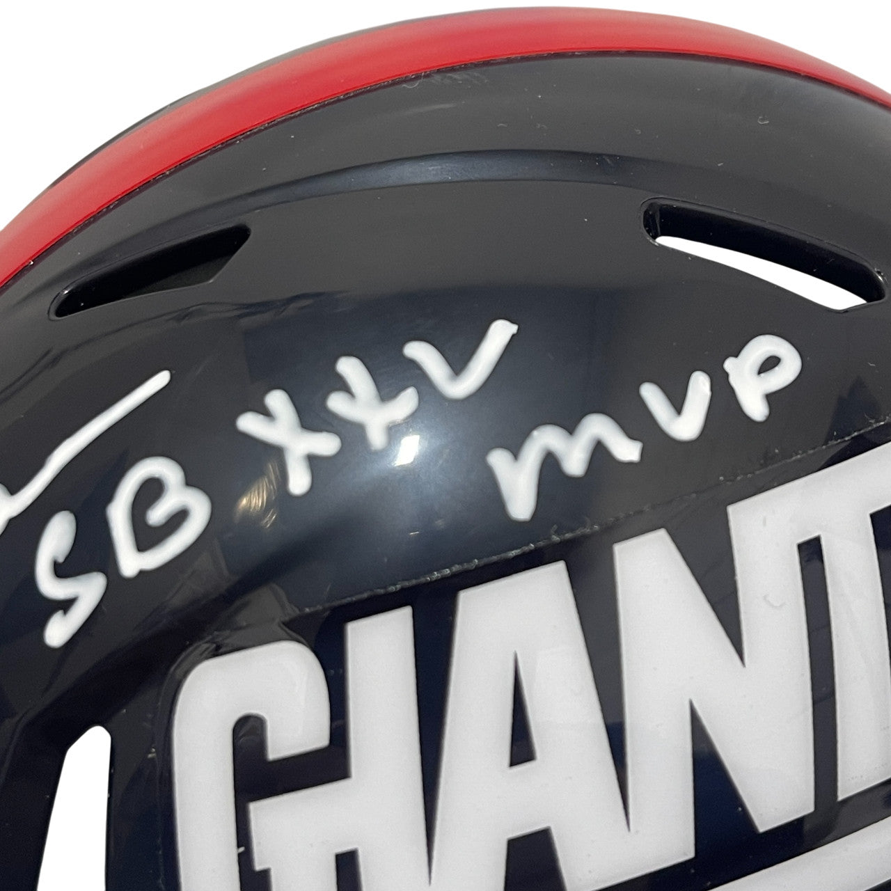 Ottis Anderson Signed New York Giants Throwback Mini Helmet SB XXV MVP BAS