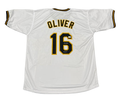 Al Oliver Signed Pittsburgh Pirates Custom Jersey (71 WSC) Beckett