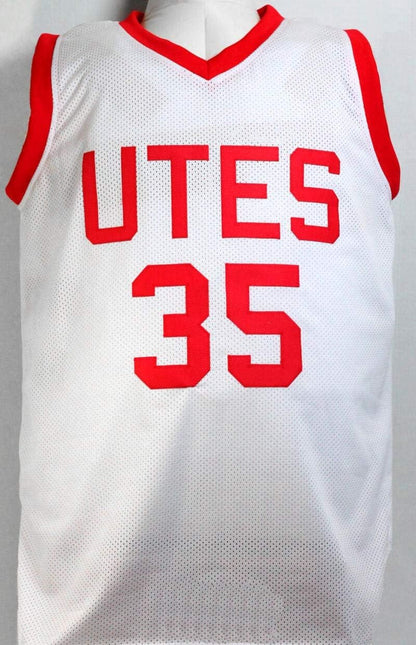 Kyle Kuzma Autographed White College Style Basketball Jersey