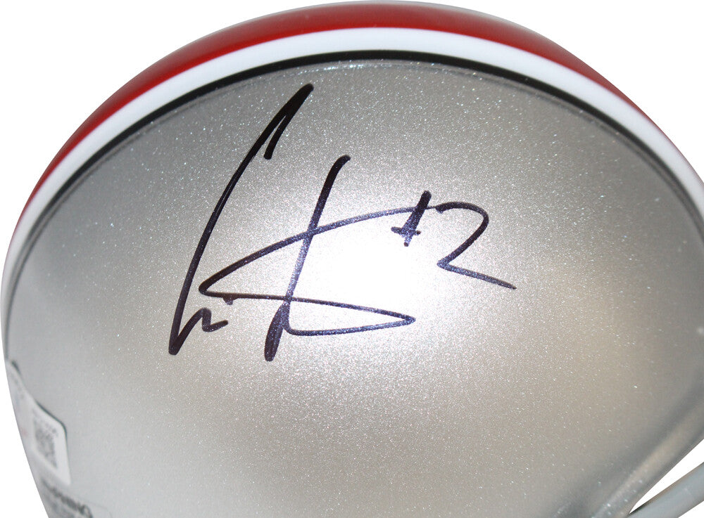 Cris Carter Signed Ohio State Buckeyes VSR4 Mini Helmet (Beckett)