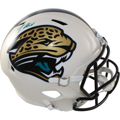 Travis Hunter Autographed Jacksonville Jaguars Full Size Retro Helmet