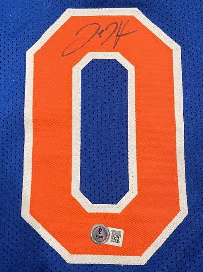 Donte DiVincenzo Signed New York Knicks Custom Jersey (Beckett COA)