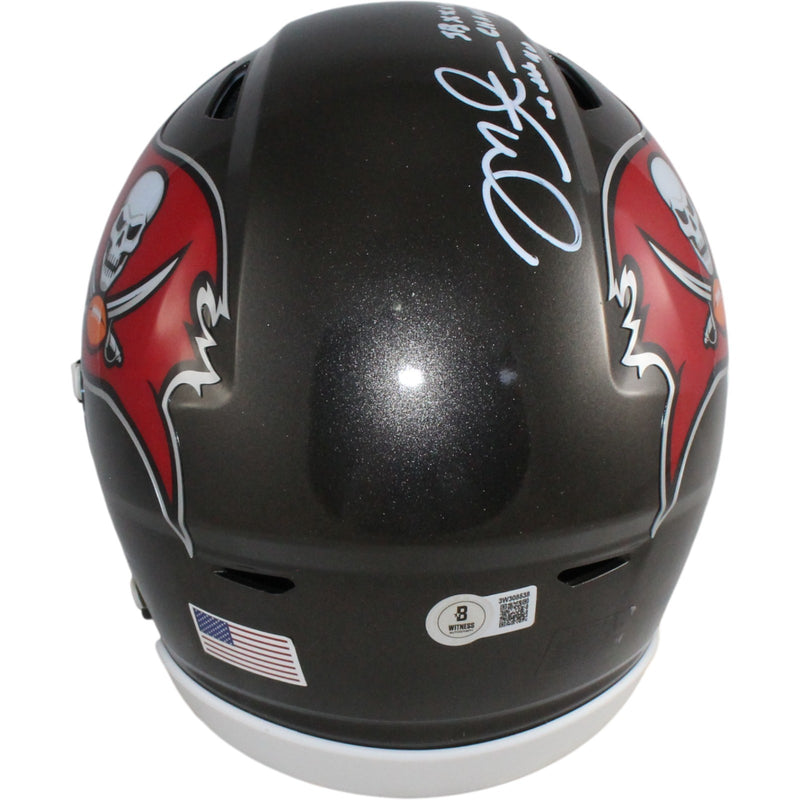 Mike Alstott Signed Tampa Bay Buccaneers Midi Helmet "A-Train"