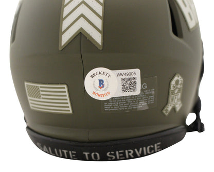 Jeremiah Owusu-Koramoah Cleveland Browns Signed Salute Mini Helmet