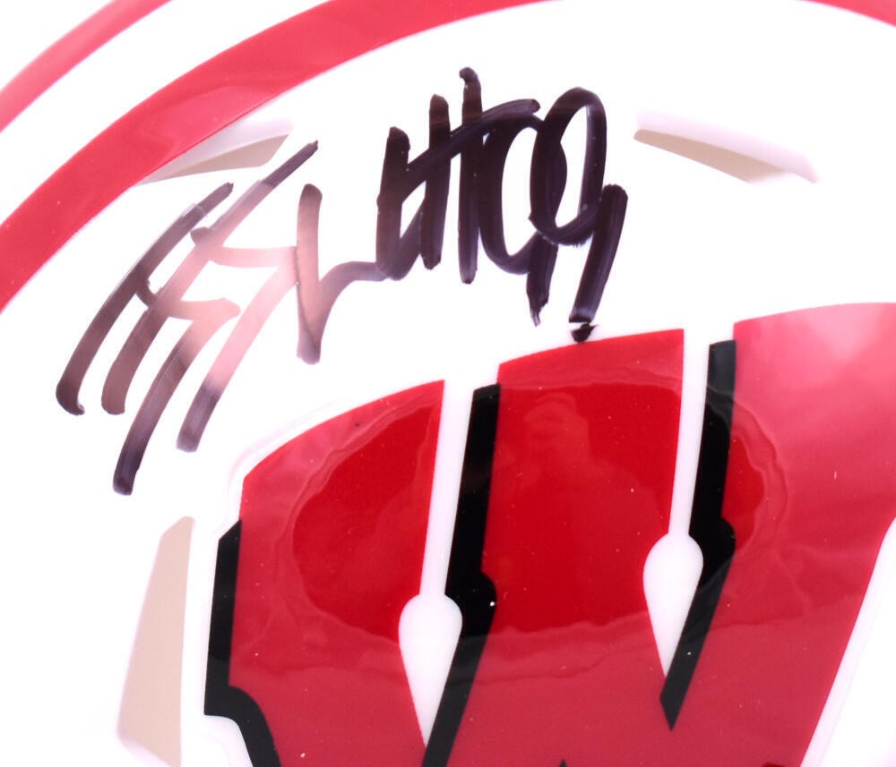 JJ Watt Signed Wisconsin Badgers Speed Mini Helmet - Black