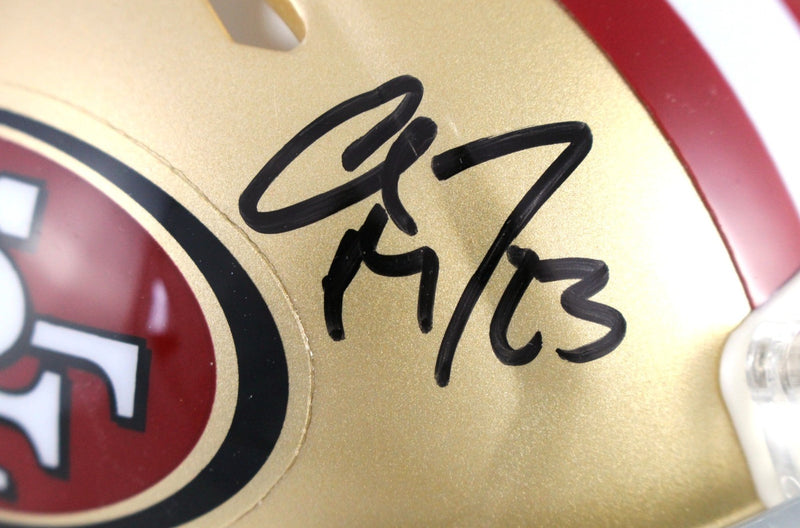 Christian McCaffrey Autographed San Francisco 49ers Mini Helmet