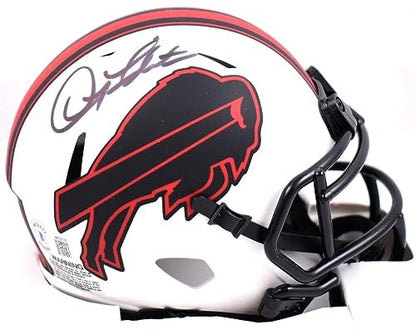 Doug Flutie Signed Buffalo Bills Lunar Speed Mini Helmet