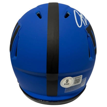 Jeremy Shockey Signed New York Giants Rave Mini Helmet
