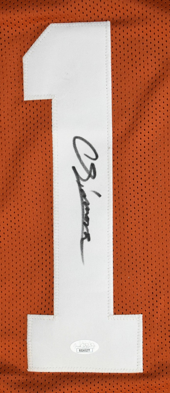 Colin Simmons Signed Texas Longhorns Orange Jersey