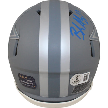 Brandon Aubrey Dallas Cowboys Autographed Slate Mini Helmet