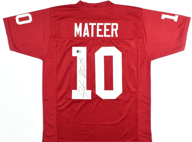 John Mateer Autographed Oklahoma Sooners Crimson Jersey