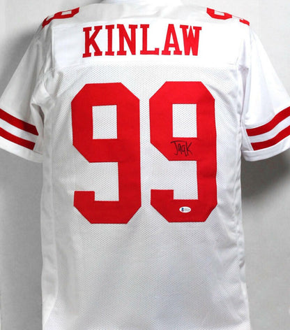 Javon Kinlaw Autographed White Pro Style Jersey