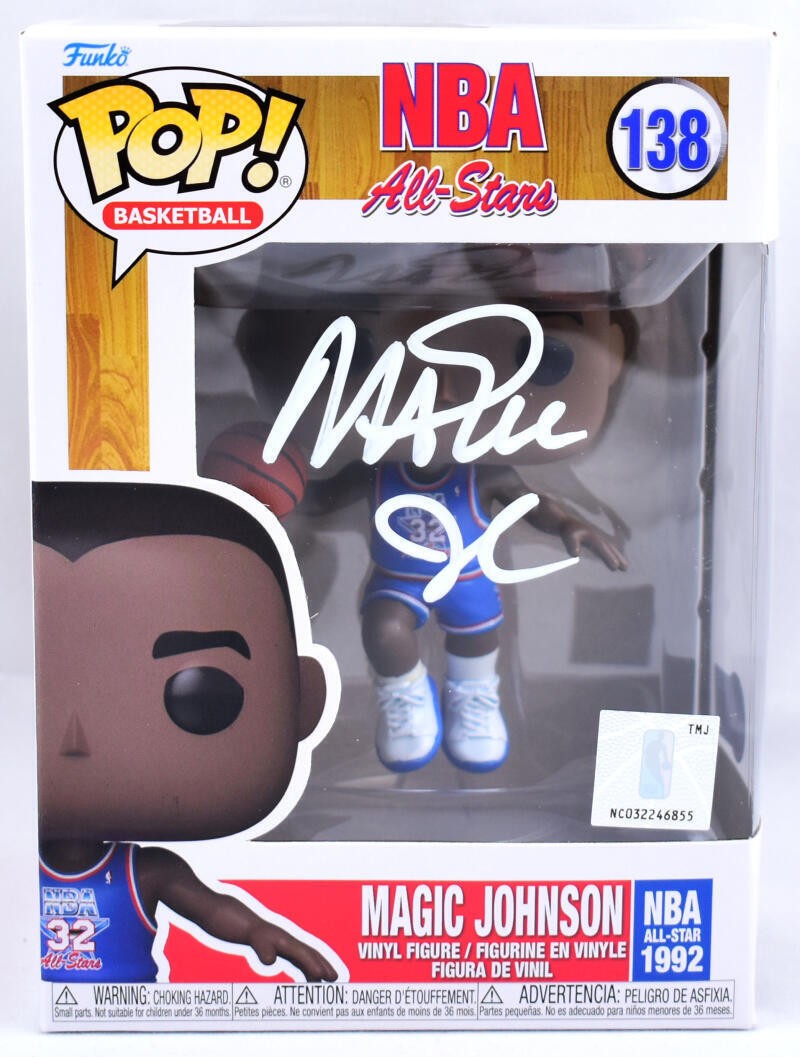 Magic Johnson Signed NBA All-Stars Funko Pop Figurine #138