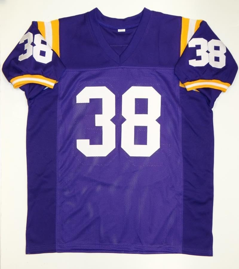 Brad Wing Autographed Purple Custom Jersey