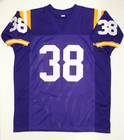 Brad Wing Autographed Purple Custom Jersey