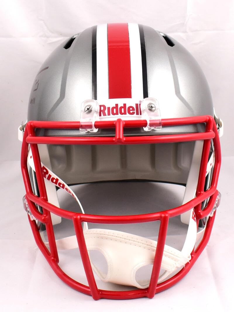 Jaxon Smith-Njigba Signed Ohio State Buckeyes Full Size Flash Speed Helmet
