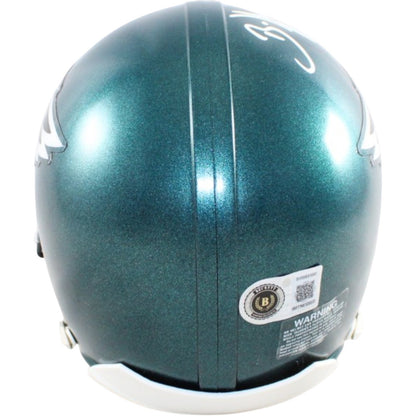 Brian Dawkins Signed Philadelphia Eagles Mini Helmet HOF 18