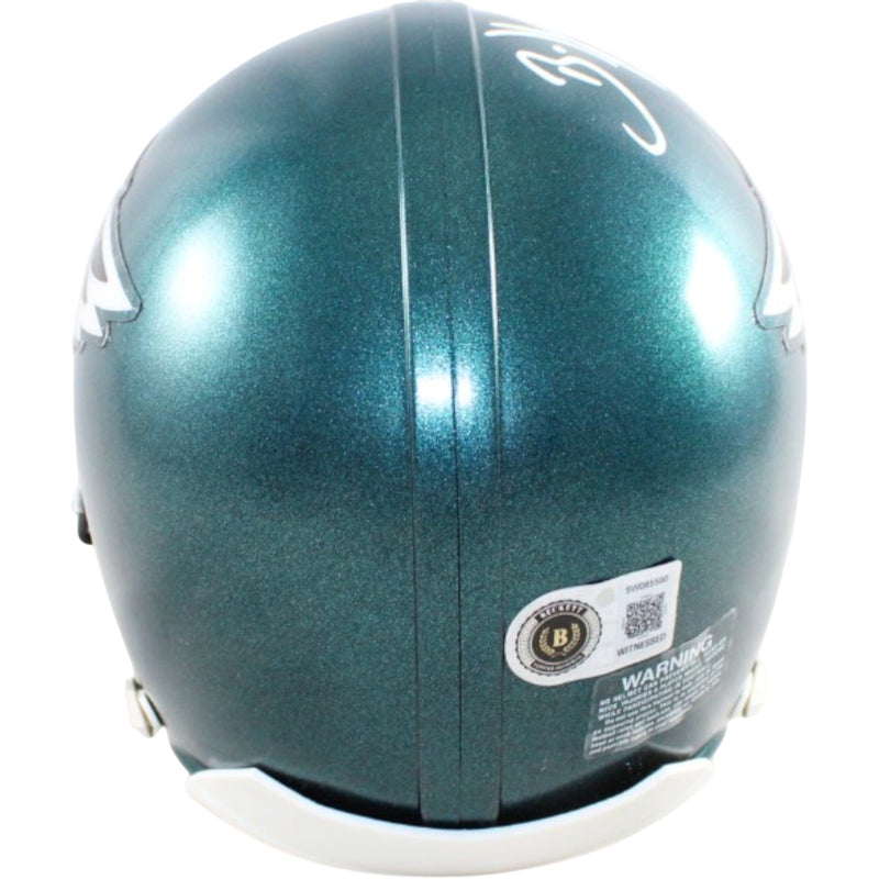 Brian Dawkins Signed Philadelphia Eagles Mini Helmet HOF 18