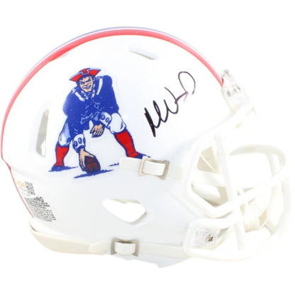 Mike Vrabel Signed New England Patriots Throwback Mini Helmet