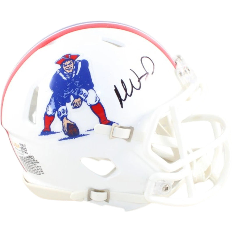 Mike Vrabel Signed New England Patriots Throwback Mini Helmet